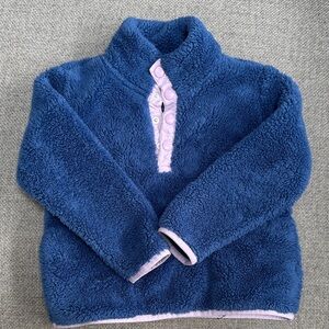Crewcuts Blue and Pink Fleece Hoodie